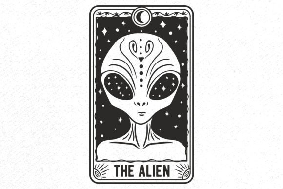 Download The Alien Tarot Card, Alien Svg, Aliens - Premium Resources